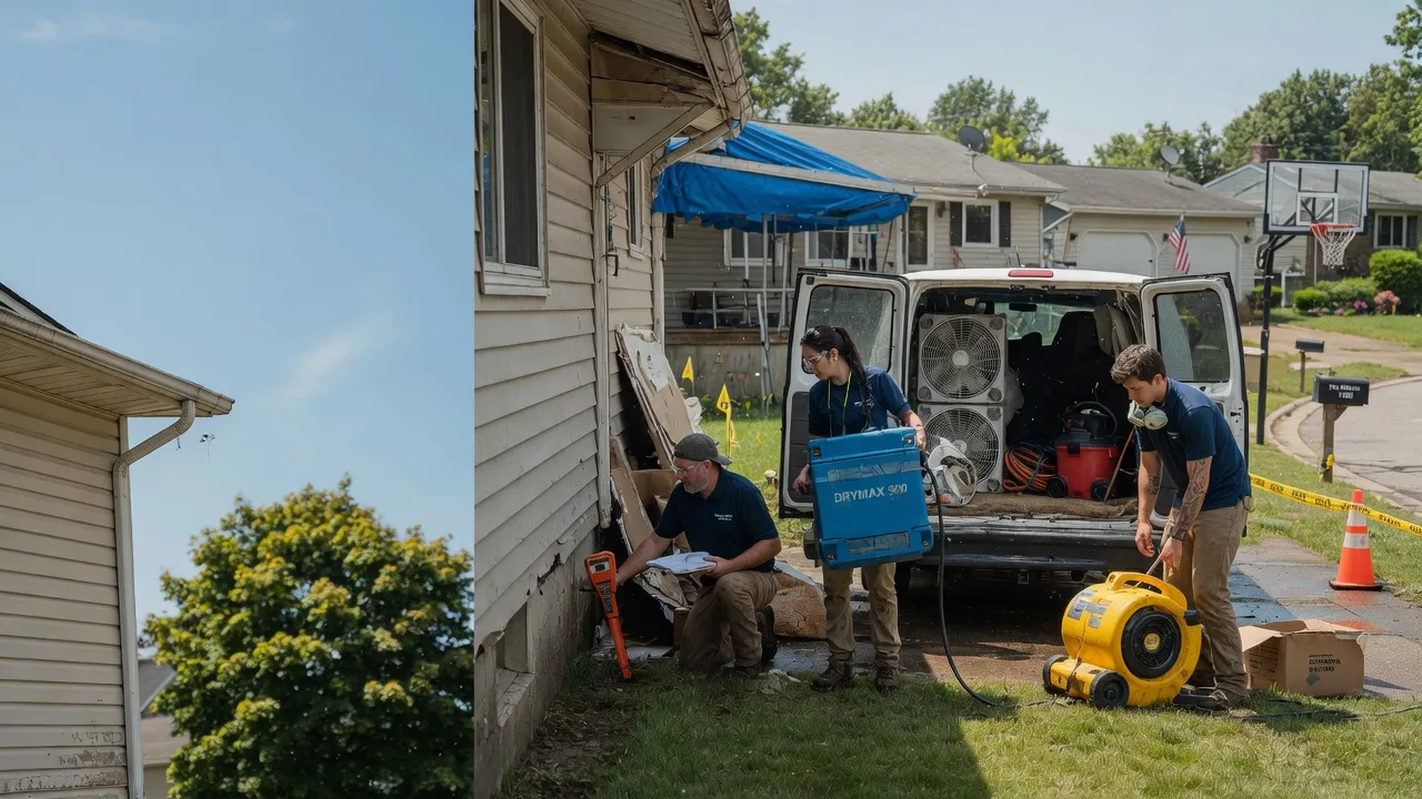 Ceiling Leak Cleanup in Morrow, OH near me